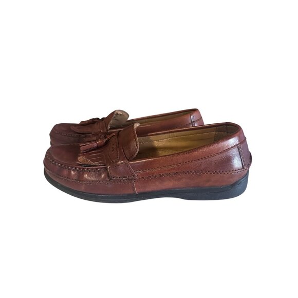 Dockers brown tassel leather loafers size 9M - Picture 1 of 6